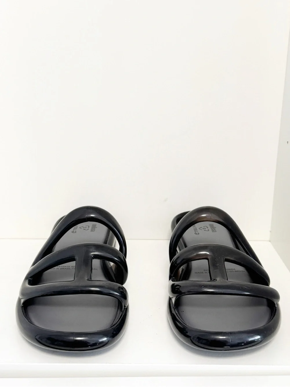 New Melissa x Telfar Jelly Slide Black size 8 - Picture 5 of 7